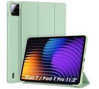 WD&CD Custodia Compatibile per Xiaomi Pad 7/7 Pro 11.2'', Ultra Sottile PU leather Smart Pelle Cover con la Funzione Compatibile per Xiaomi Pad 7/7 Pro 11.2'', Matcha Verde