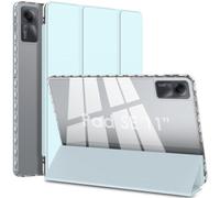 WD&CD Custodia Compatibile per Xiaomi Redmi Pad SE 11", Ultra Sottile Guscio Rigido in Acrilico Smart Pelle Cover con la Funzione Compatibile per Xiaomi Redmi Pad SE 11", Bianco Ghiaccio Blu