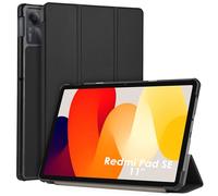 WD&CD Custodia Compatibile per Xiaomi Redmi Pad SE 11", Ultra Sottile Smart Pelle Cover con Sonno/Sveglia la Funzione Compatibile per Redmi Pad SE 11 Tablet - Nero