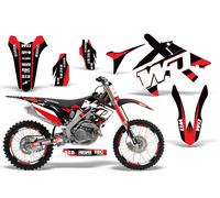 WD Grafica Kit Per Honda CRF250R 10-13 450R 09-12 Bicicletta Decalcomania Rossi