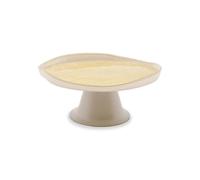 WD Lifestyle - Alzatina per Torte in Vetro Color Perla e Oro