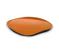 WD LIFESTYLE BALAT PIATTO IN VETRO 28 CM ARANCIO E NAVY
