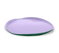 WD LIFESTYLE BALAT PIATTO IN VETRO 28 CM LILLA E VERDE