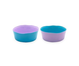 WD LIFESTYLE BALAT SET 2 COPPETTE IN VETRO 13 CM TURCHESE E LILLA