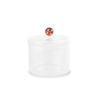 WD Lifestyle - Barattolo per Biscotti 1,4L in Vetro Borosilicato con Coperchio Decorato