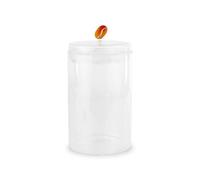 WD Lifestyle - Barattolo per Caffè 1,2L in Vetro Borosilicato con Coperchio Decorativo