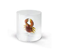 WD LifeStyle Bicchiere Vetro Borosilicato Cc 250 ml Decoro Granchio
