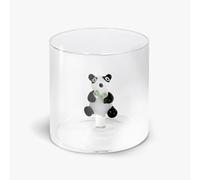 WD LifeStyle Bicchiere Vetro Borosilicato Cc 250 ml Decoro Panda
