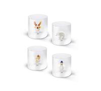 WD LifeStyle Bicchiere in Vetro Borosilocato Figure Natalizie Ass. 250 Ml 1 Pz