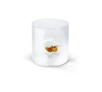 WD LifeStyle Bicchiere Vetro Borosilicato Cc 250 ml Decoro Ape