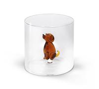 WD LifeStyle Bicchiere Vetro Borosilicato Cc 250 ml Decoro Cane