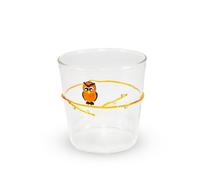 WD LifeStyle Bicchiere Vetro Borosilicato Cc 250 ml Decoro Gufo
