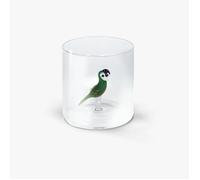 WD LifeStyle Bicchiere Vetro Borosilicato Cc 250 ml Decoro Pappagallo