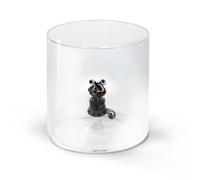 WD LifeStyle Bicchiere Vetro Borosilicato Cc 250 ml Decoro Procione