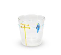 WD LifeStyle Bicchiere Vetro Borosilicato Cc 250 ml Decoro Uccellino