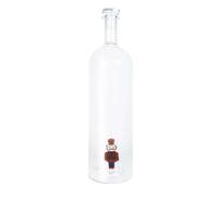 WD Lifestyle Bottiglia in Vetro Borosilicato con Decorazione Interna Schiaccianoci, 1 Litro