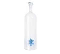 WD LifeStyle Bottiglia Vetro con Tappo Cc 1,2 Lt Fiocco di Neve Natale
