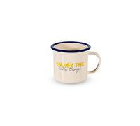 WD LIFESTYLE BREST LINE MUG IN LATTA ENJOY THE LITTLE THINGS 350ML