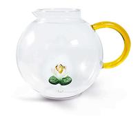 WD LIFESTYLE Brocca in vetro borosilicato in confezione regalo. Capacità: 1,7 litri. Figurina: ninfea