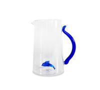 Wd Lifestyle - Caraffa in Vetro Borosilicato 1,5 Litri con Decorazione Interna (Delfino)