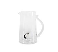 WD LifeStyle Caraffa Vetro Borosilicato Cc 1,5 Lt Decoro Gatto