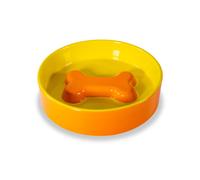 WD LifeStyle Ciotola Osso Dog D 20 Cm Arancione Giallo