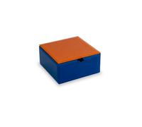 Wd Lifestyle Cofanetto in vetro arancio 11,5x11,5x6 cm Cofanetto in vetro arancio 11,5x11,5x6 cm