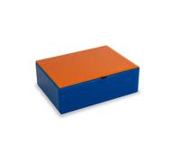 Wd Lifestyle Cofanetto in vetro arancio 20x15x7 cm Cofanetto in vetro arancio 20x15x7 cm