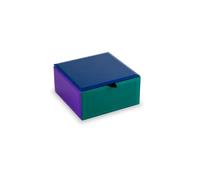 Wd Lifestyle Cofanetto in vetro blu 11,5x11,5x6 cm Cofanetto in vetro blu 11,5x11,5x6 cm