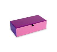 Wd Lifestyle Cofanetto in vetro rosa 22x11x6,5 cm Cofanetto in vetro rosa 22x11x6,5 cm