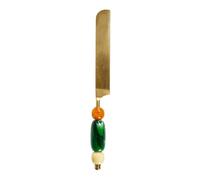 WD LifeStyle Coltello da Torta Verde in Acciaio e Resina - Posata da Dessert per Dolci e Torte