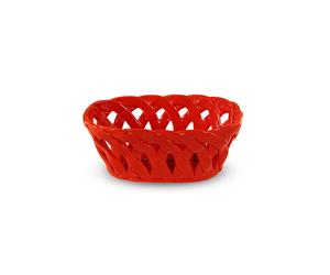 WD LIFESTYLE GIFT IDEAS CESTINO CENTROTAVOLA ROSSO 22,5X9 CM