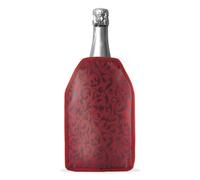 WD LifeStyle Glacette Morbida 15,5 x 22,5 x 2 Cm Colore Damasco Rosso