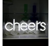 WD LifeStyle Insegna Neon con Cornice in Plexiglass 23 x 13 Cm Decoro Cheers