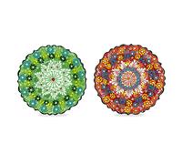 WD LIFESTYLE ISTANBUL SET 2 PIATTINI DESSERT ISTANBUL ROSSO E VERDE MELA