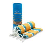 WD LIFESTYLE MIAMI TELOMARE 100% COTONE RIGHE BLU E GIALLE