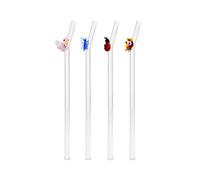 WD LIFESTYLE NEW MONTEREY SET 4 CANNUCCE IN VETRO ANIMALI