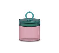 WD LIFESTYLE OLIMPIA BARATTOLO IN VETRO BOROSILICATO ROSA E VERDE