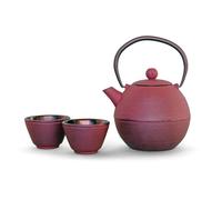 WD LIFESTYLE OSAKA SET TEIERA GHISA VIOLA CON 4 BICCHIERI 1 LT
