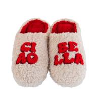 WD Lifestyle Pantofole Ciao Bella Taglia L/XL - Pantofole Divertenti da Casa