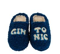 WD LifeStyle Pantofole Decoro Gin Tonic Taglia S/M Blu Grigio