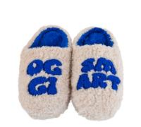 WD LifeStyle Pantofole Decoro Oggi Smart Taglia M/L Beige Blu