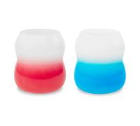 WD LifeStyle Set 2 Bicchieri Acqua 450 ml Rosa e Azzurro