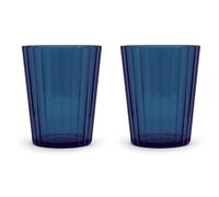 WD LifeStyle Set 2 Bicchieri in Acrilico 370 Ml Blu