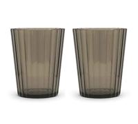 WD LifeStyle Set 2 Bicchieri in Acrilico 370 Ml Marrone