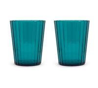 WD LifeStyle Set 2 Bicchieri in Acrilico 370 Ml Turchese