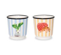 WD LifeStyle Set 2 Bicchierini Caffé Decoro Paguro e Coniglio