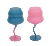 WD LifeStyle Set 2 Calici Cocktail 450 Ml Azzurro Rosa, Rosa e Azzurro