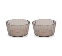 WD LifeStyle Set 2 Coppette in Acrilico 490 Ml Marrone