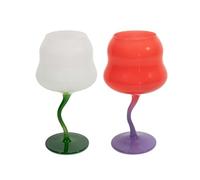 WD Lifestyle - Set di Due Calici Cocktail Multicolore | BIANCO E ROSA